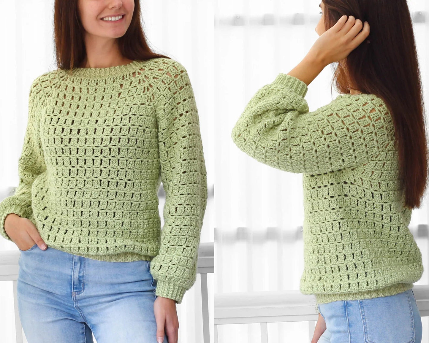 Häkelanleitung Amaya Einfacher - Raglan Sweater – PDF (XS–3XL) - Hakel Liebe