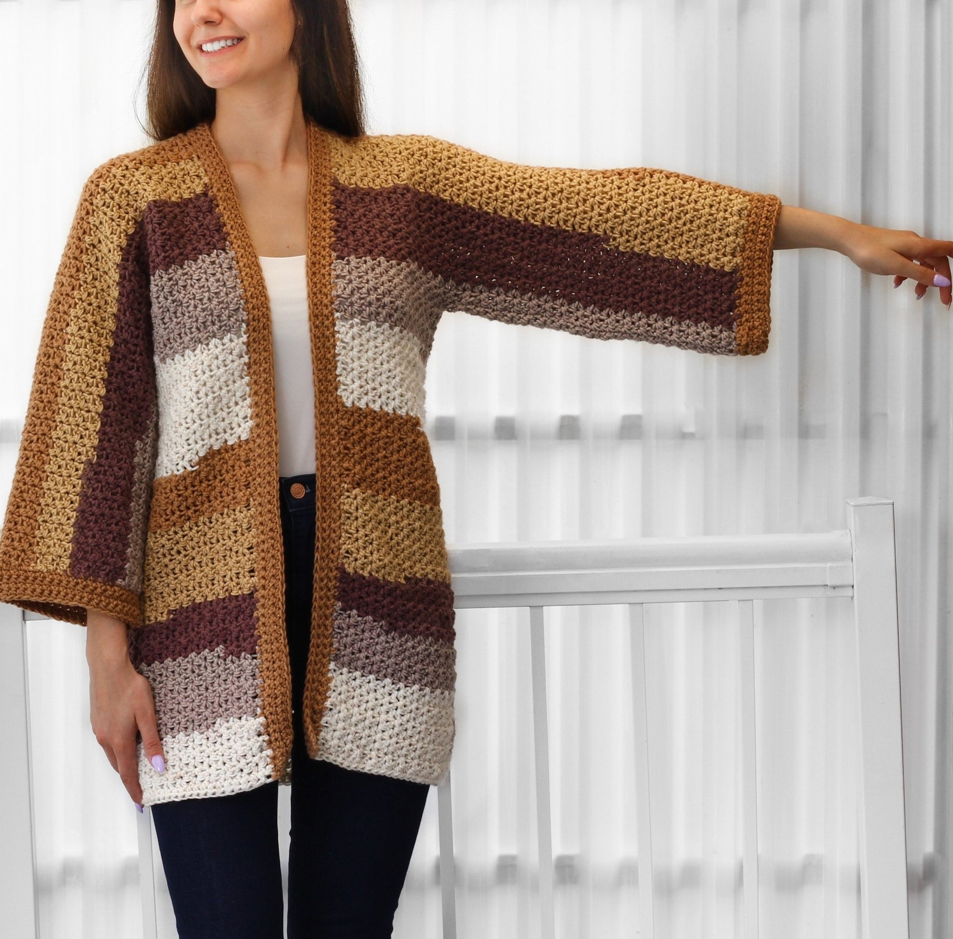 Häkelanleitung CHLOE Kimono Cardigan – PDF (XS–3XL) - Hakel Liebe