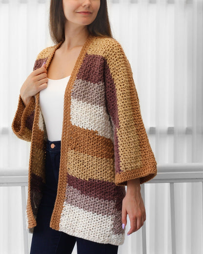 Häkelanleitung CHLOE Kimono Cardigan – PDF (XS–3XL) - Hakel Liebe