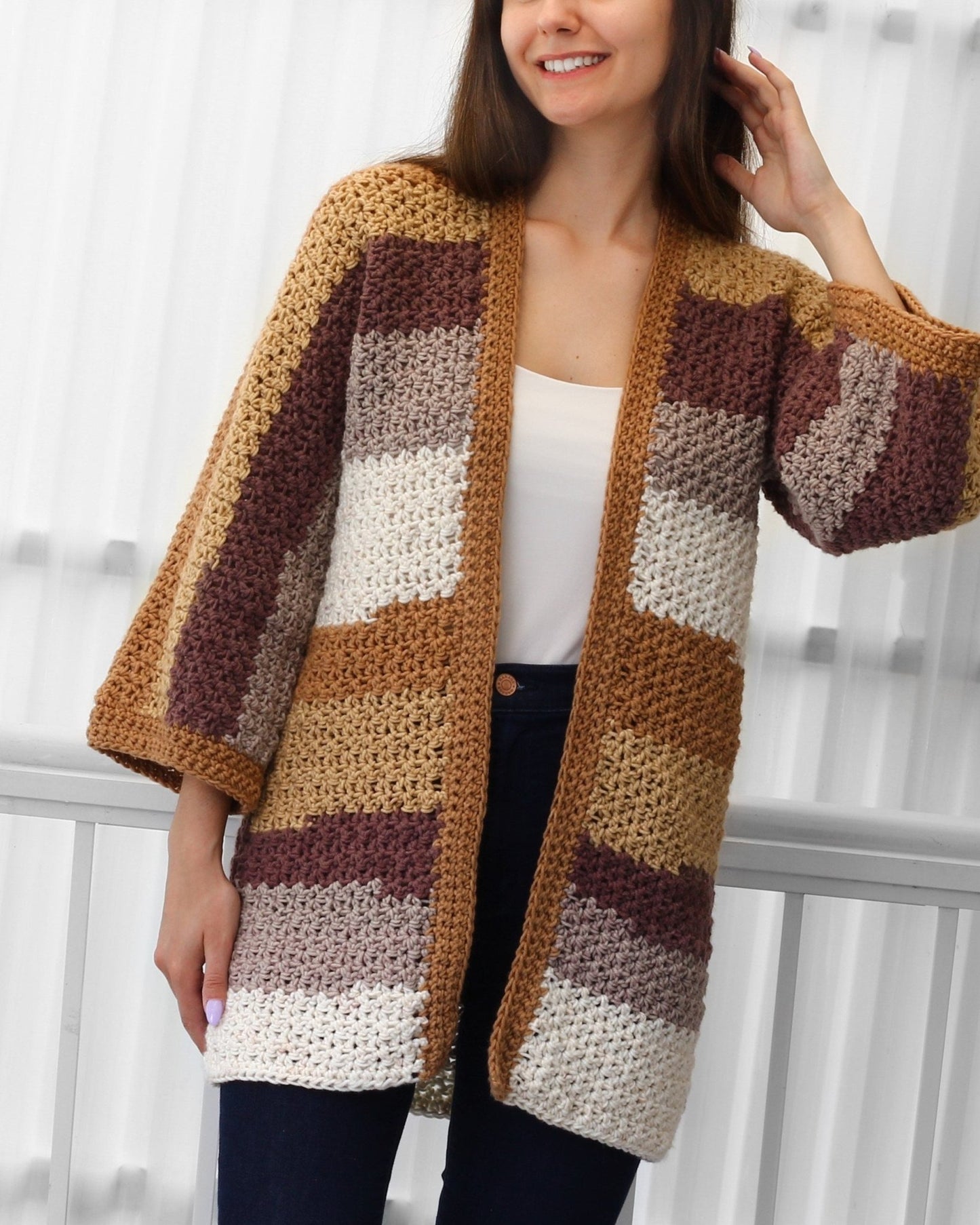 Häkelanleitung CHLOE Kimono Cardigan – PDF (XS–3XL) - Hakel Liebe