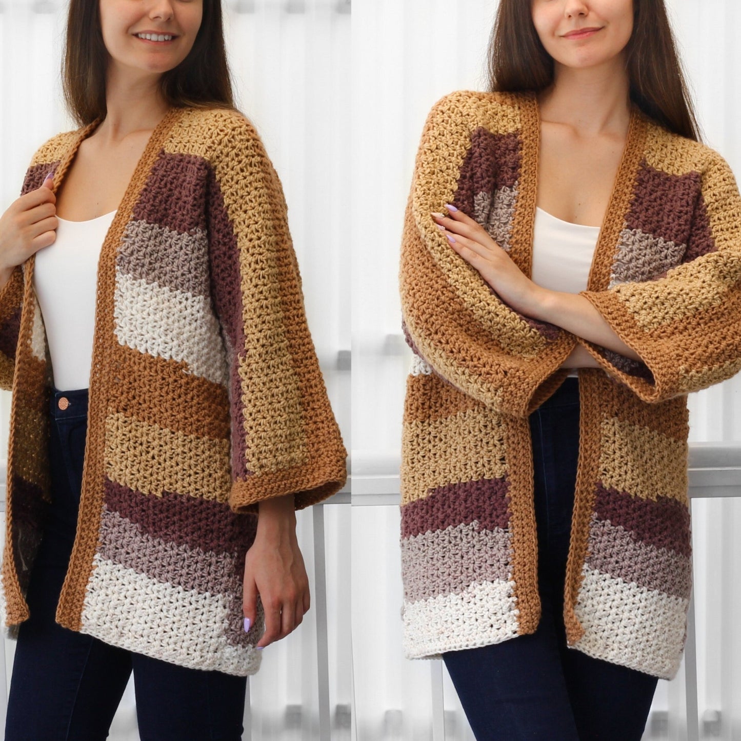 Häkelanleitung CHLOE Kimono Cardigan – PDF (XS–3XL) - Hakel Liebe