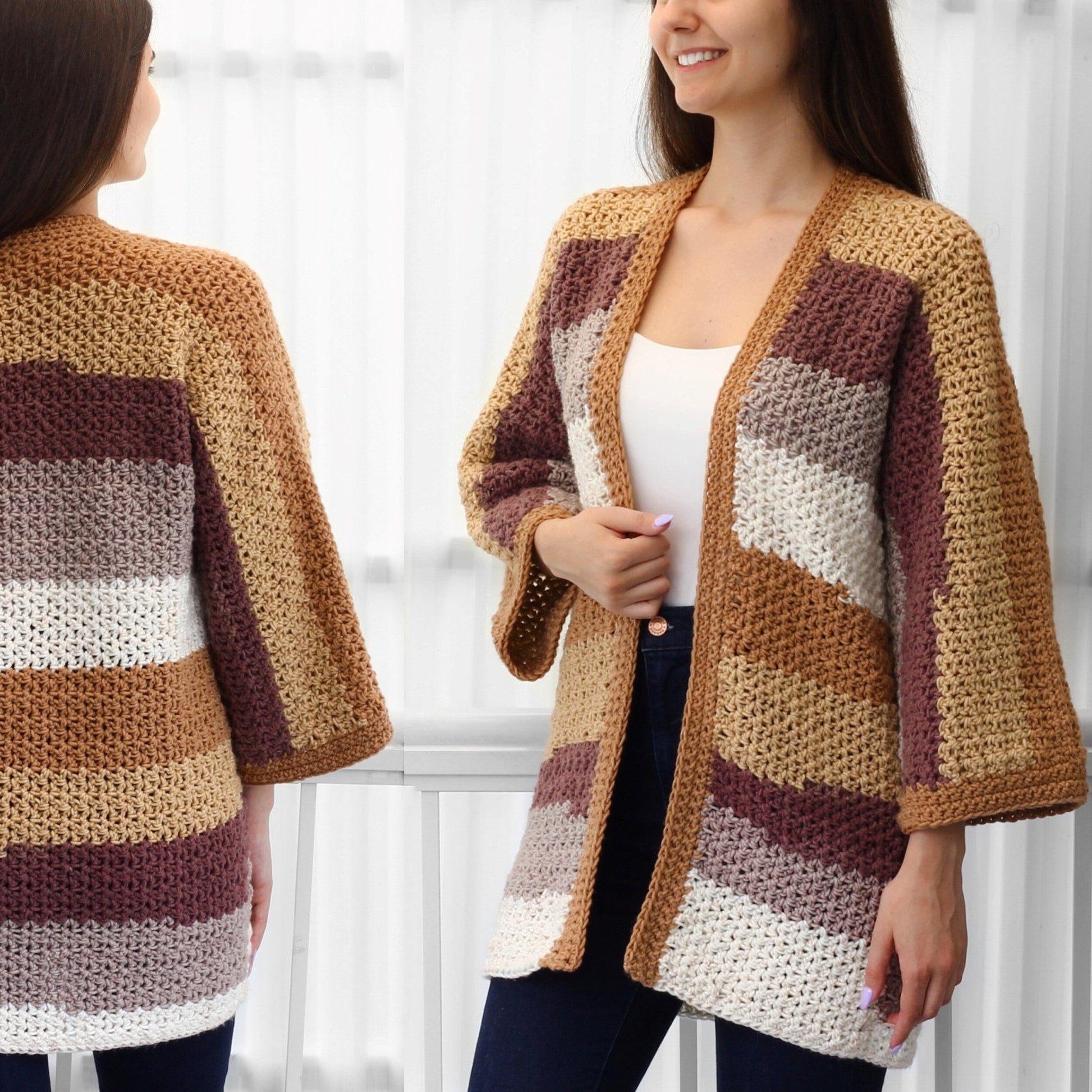 Häkelanleitung CHLOE Kimono Cardigan – PDF (XS–3XL) - Hakel Liebe