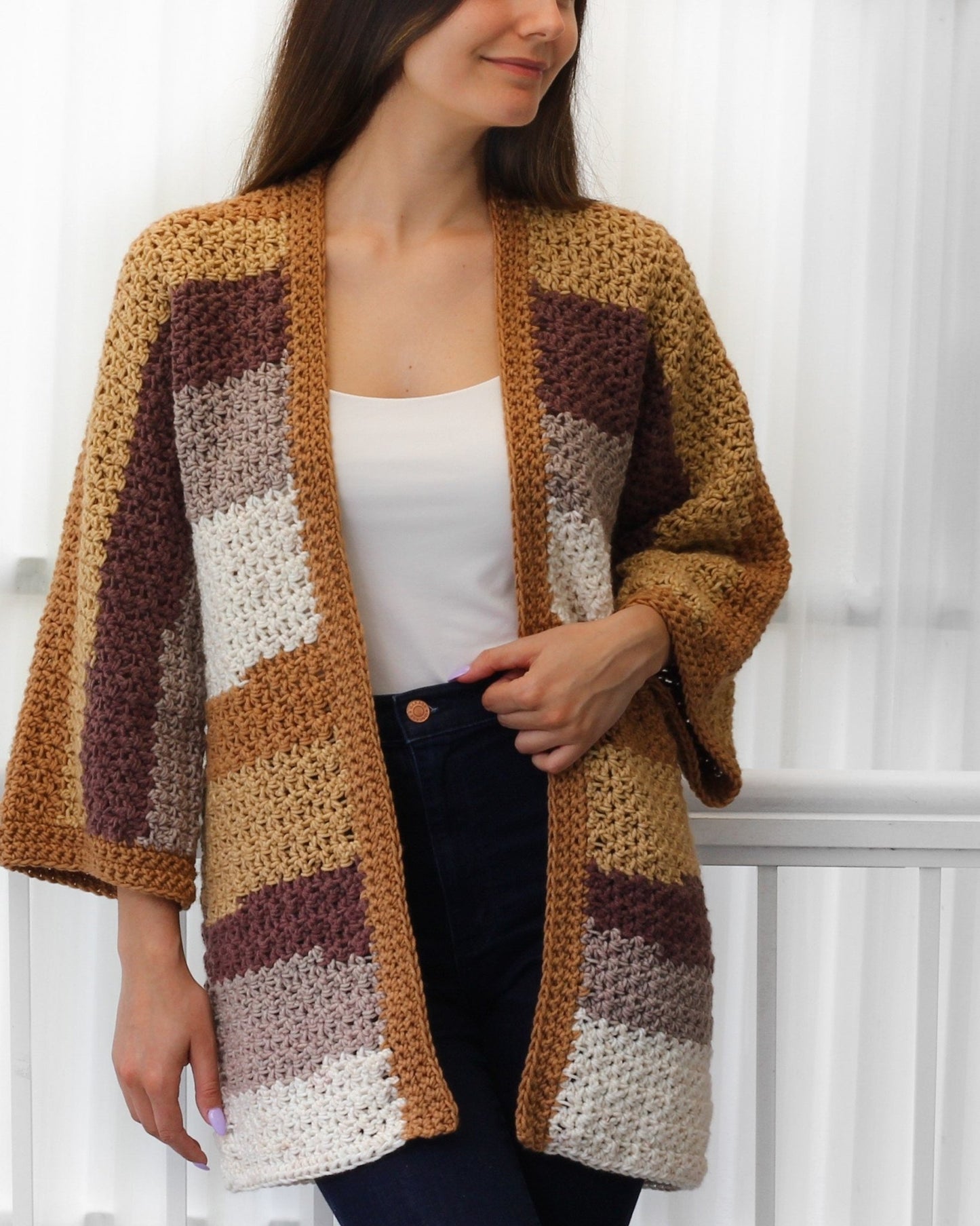 Häkelanleitung CHLOE Kimono Cardigan – PDF (XS–3XL) - Hakel Liebe