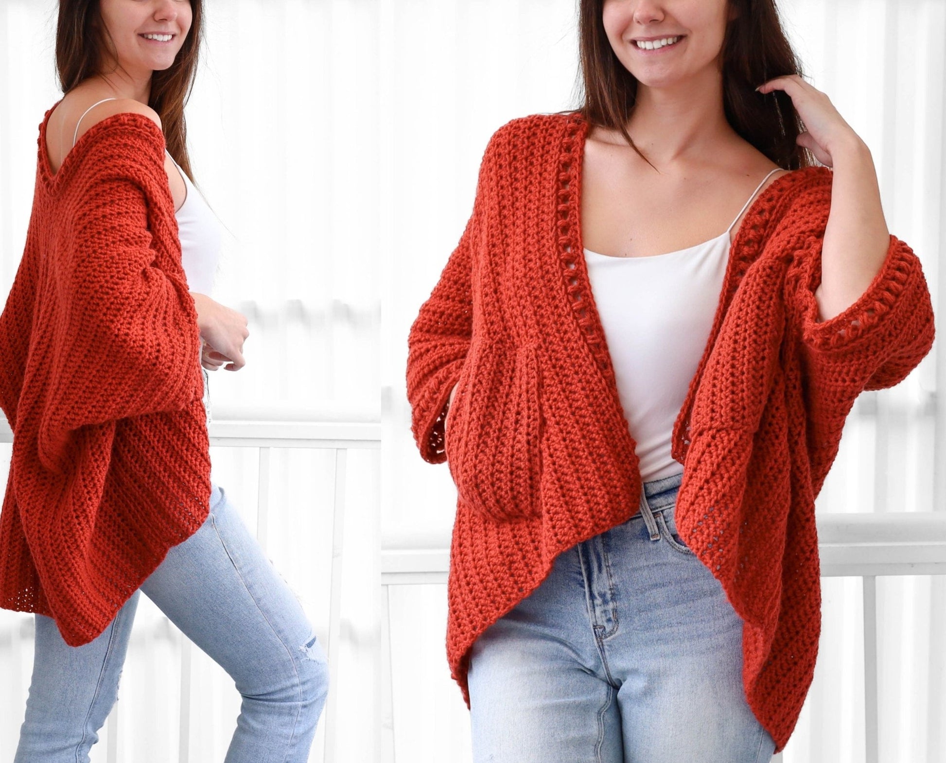 Häkelanleitung EMILY Poncho - Cardigan – PDF (XS–4XL) - Hakel Liebe