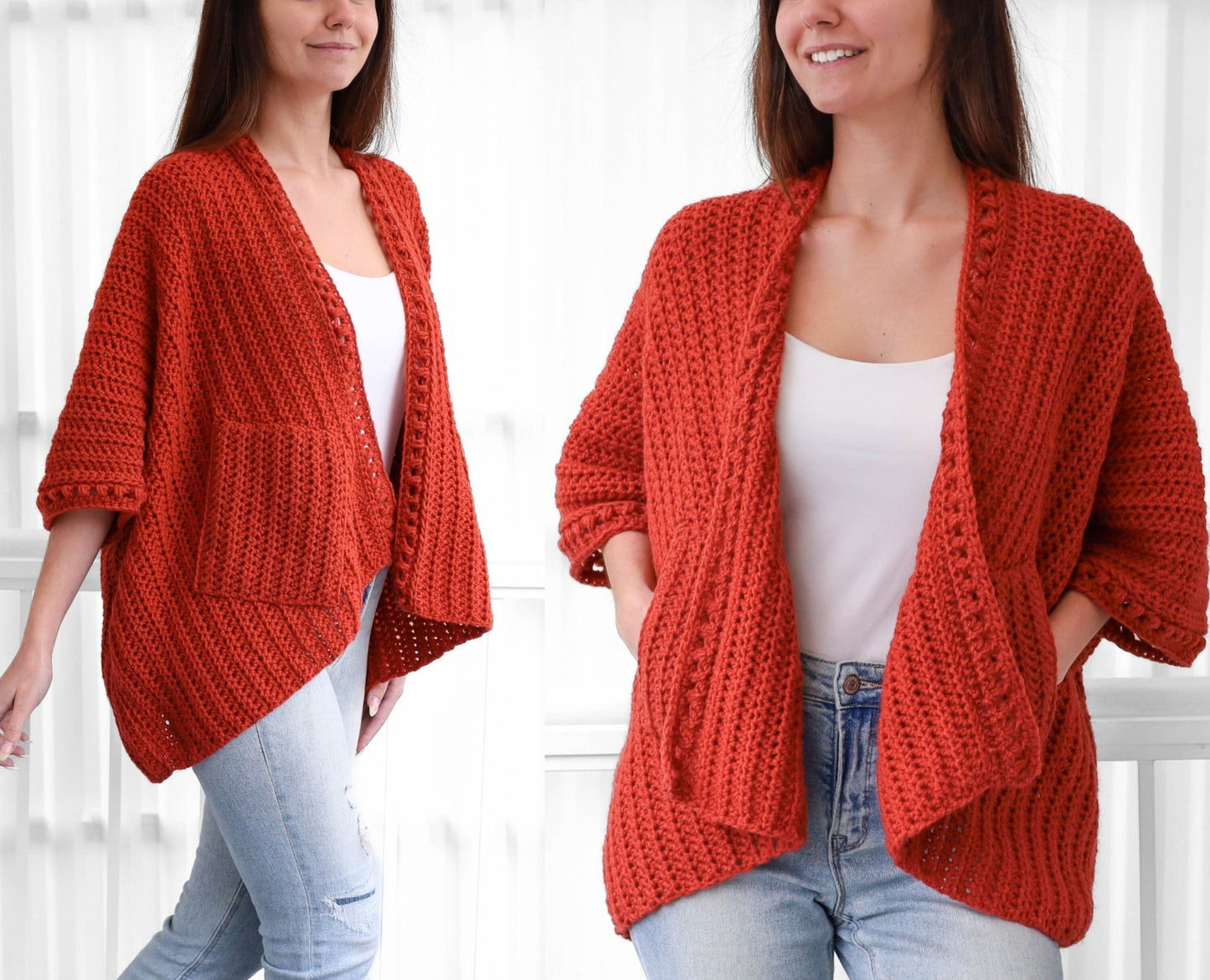 Häkelanleitung EMILY Poncho - Cardigan – PDF (XS–4XL) - Hakel Liebe