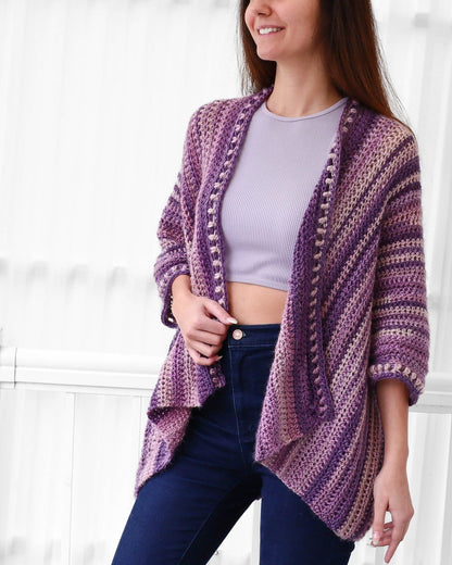 Häkelanleitung EMILY Poncho - Cardigan – PDF (XS–4XL) - Hakel Liebe