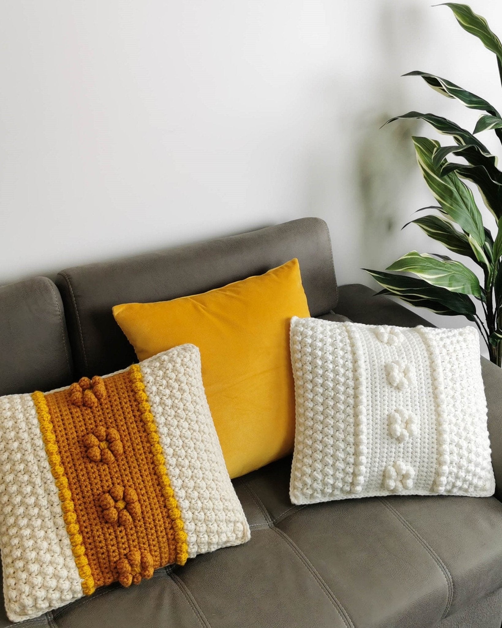 Häkelanleitung FLORA Kissen mit Noppen – PDF - Hakel Liebe