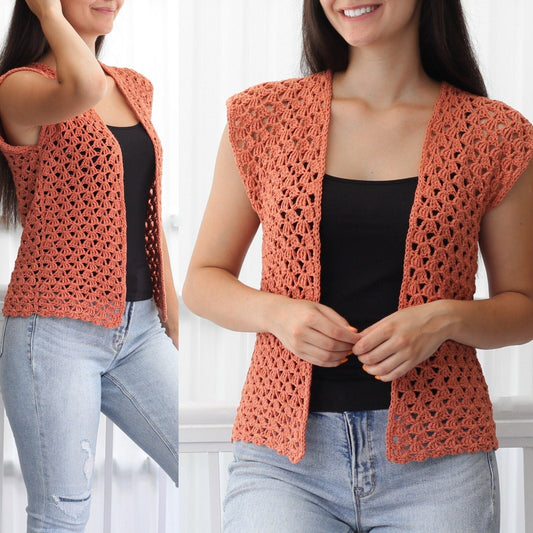 Häkelanleitung HARPER Sommer - Cardigan – PDF (XS–3XL) - Hakel Liebe