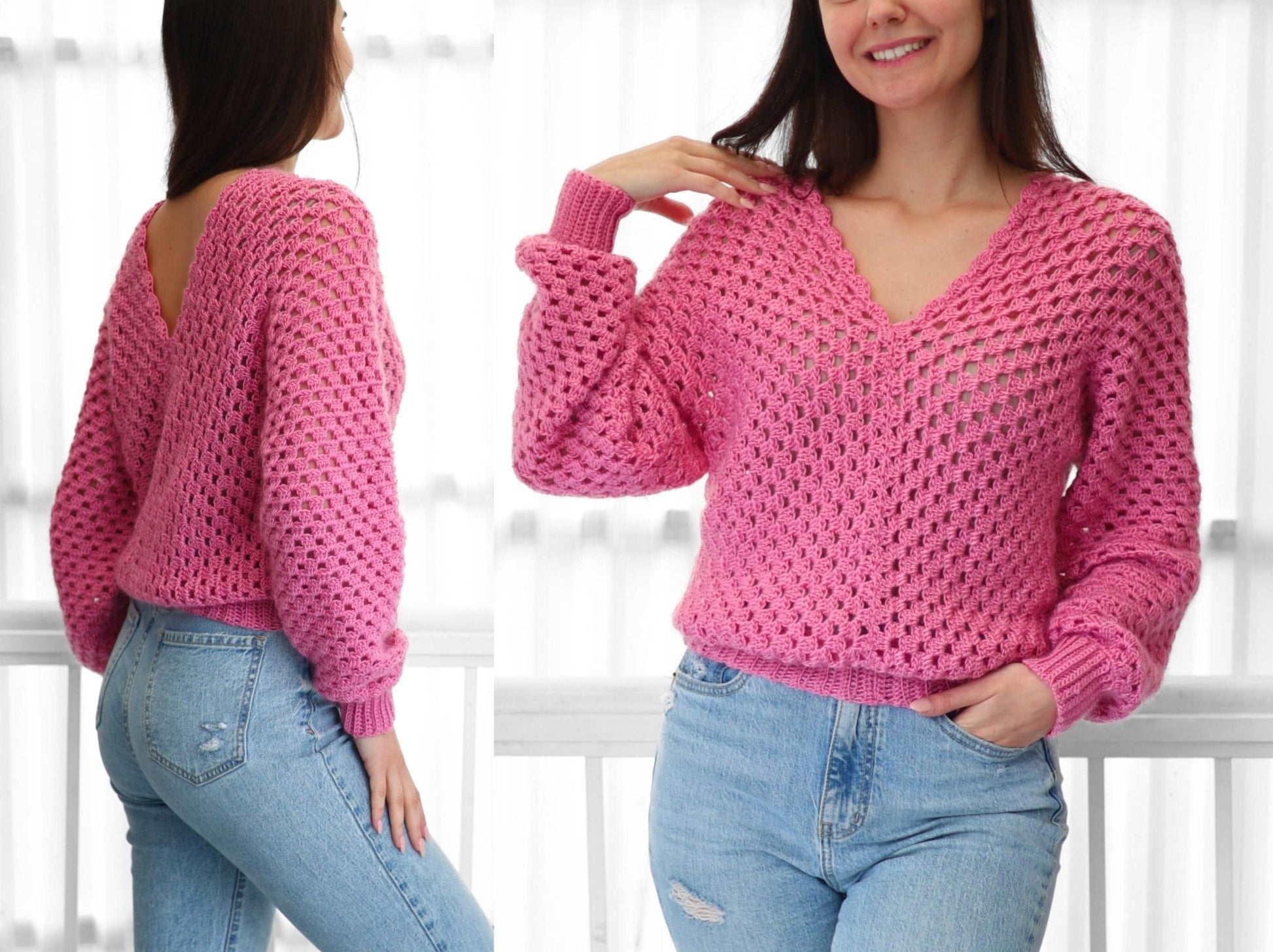 Häkelanleitung MILLIE Granny Pullover – PDF (XS–3XL) - Hakel Liebe