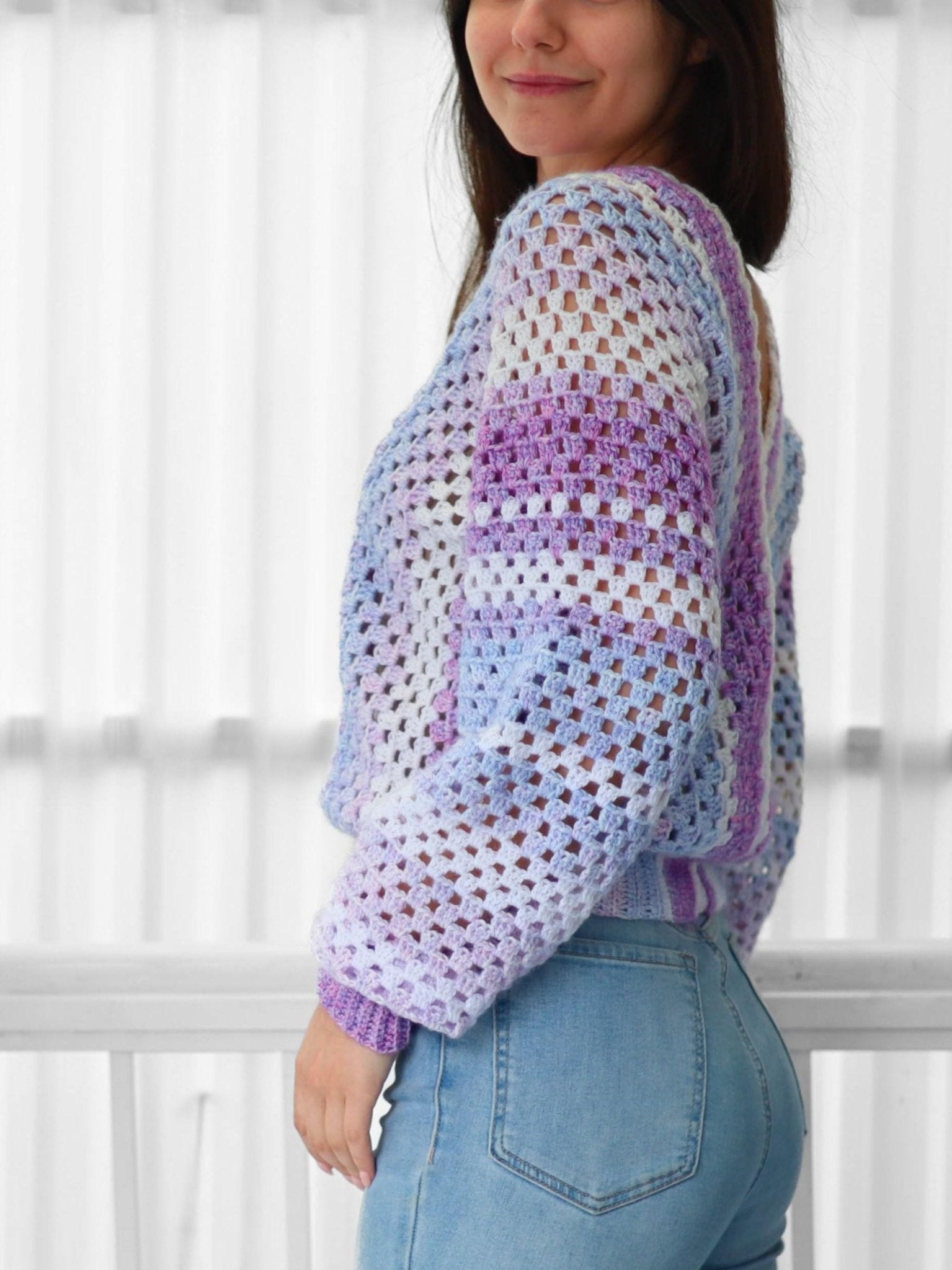 Häkelanleitung MILLIE Granny Pullover – PDF (XS–3XL) - Hakel Liebe